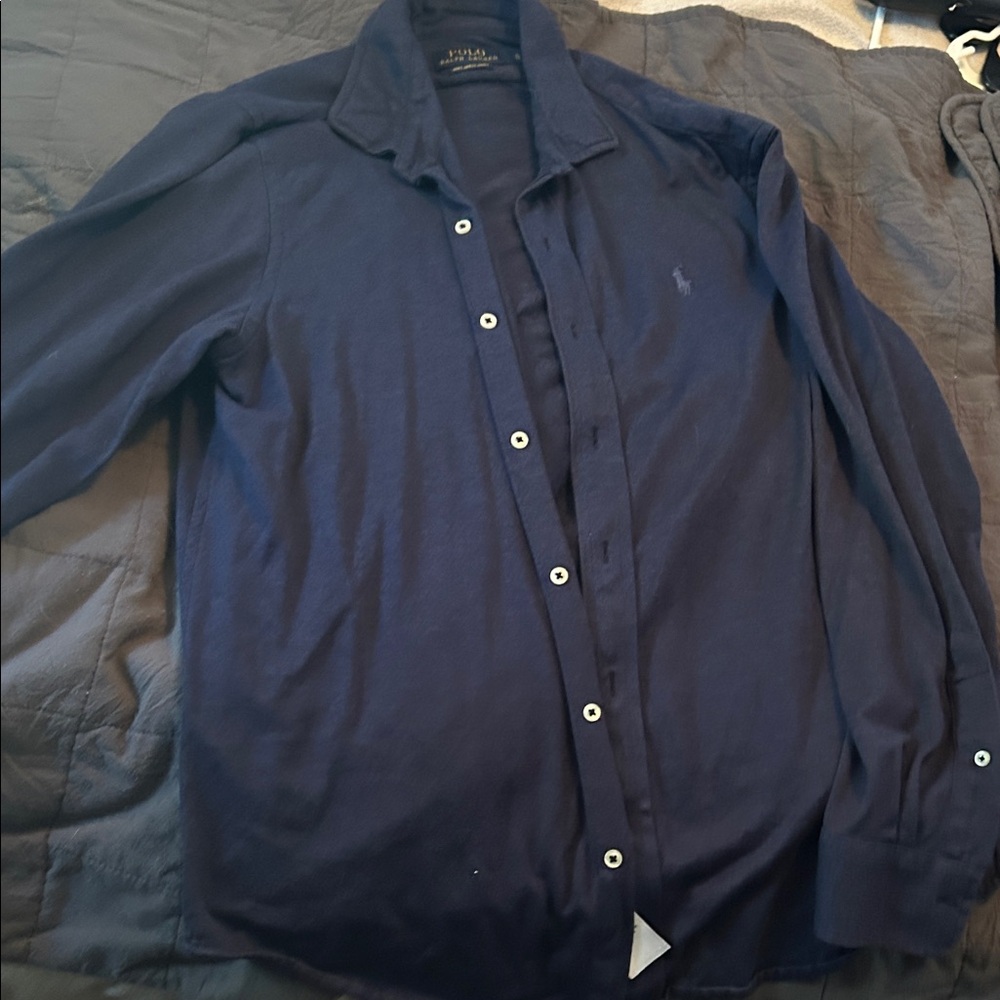 Polo Ralph Lauren Navy Casual Button Down Shirt